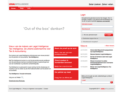 Legal Intelligence Screenshot