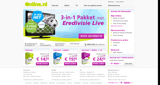 Online Breedband Screenshot